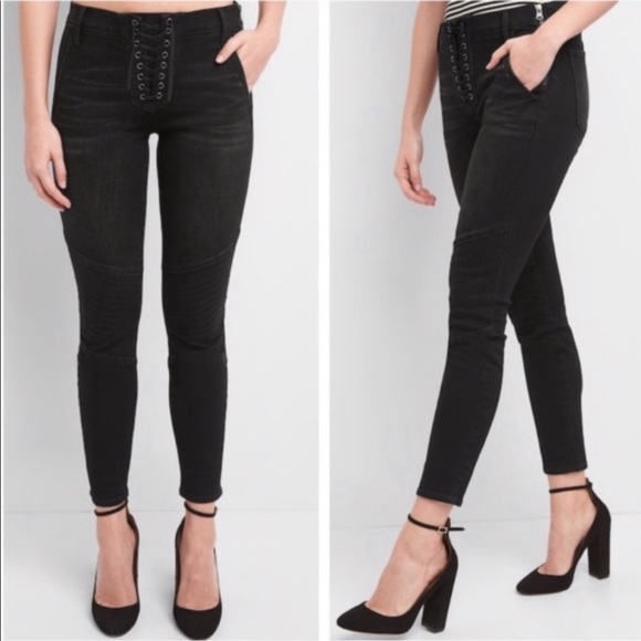 gap true skinny black